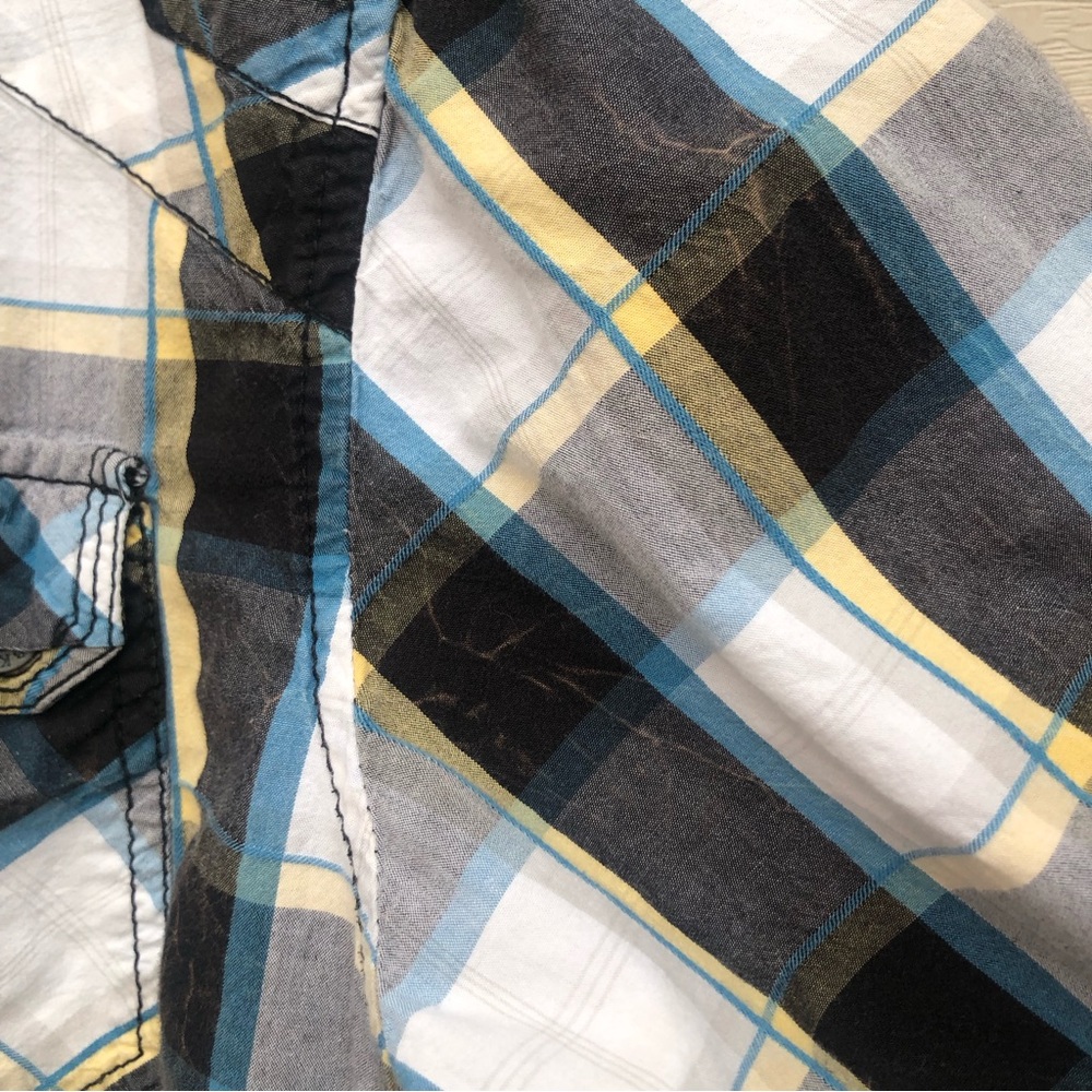 Bke Plaid Oxford Shirt size XL - Picture 10 of 11